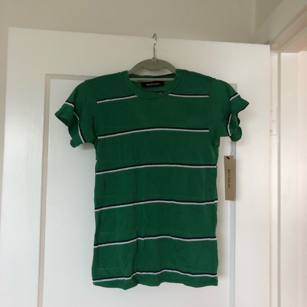 Reformation striped tee